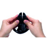 Master Series Plug Tunnel Clawed Noir 9 x 10.5 cm
